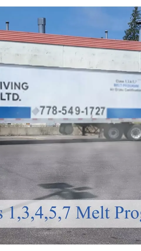 Tricon Driving School branded commercial truck and trailer